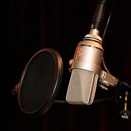 Gesangsunterricht mit professionellem Studioequipment
